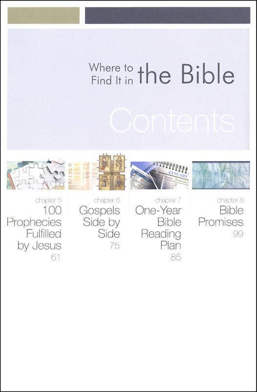 Rose Bible Basics Where to Find It in the Bible Rose Publishing