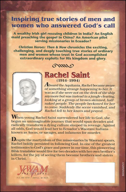 Rachel Saint Youth With a Mission 9781576583371