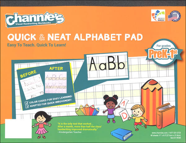 Quick & Neat Alphabet Pad (Channie's Handwriting)