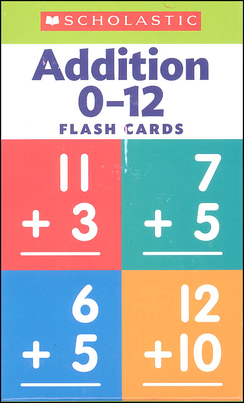 Addition Flash Cards 0-12 | Scholastic Teaching Resources | 9781338233544