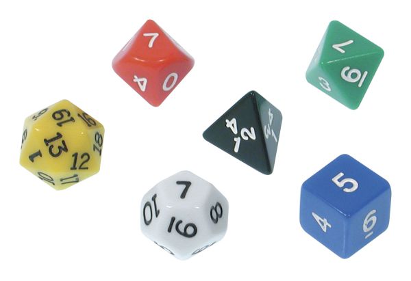 Polyhedral Dice, Set of 6