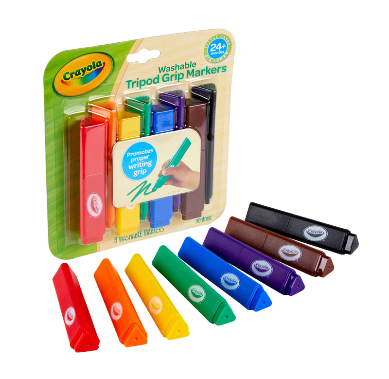 My First Crayola Washable Tripod Grip Markers - 8 count | Crayola