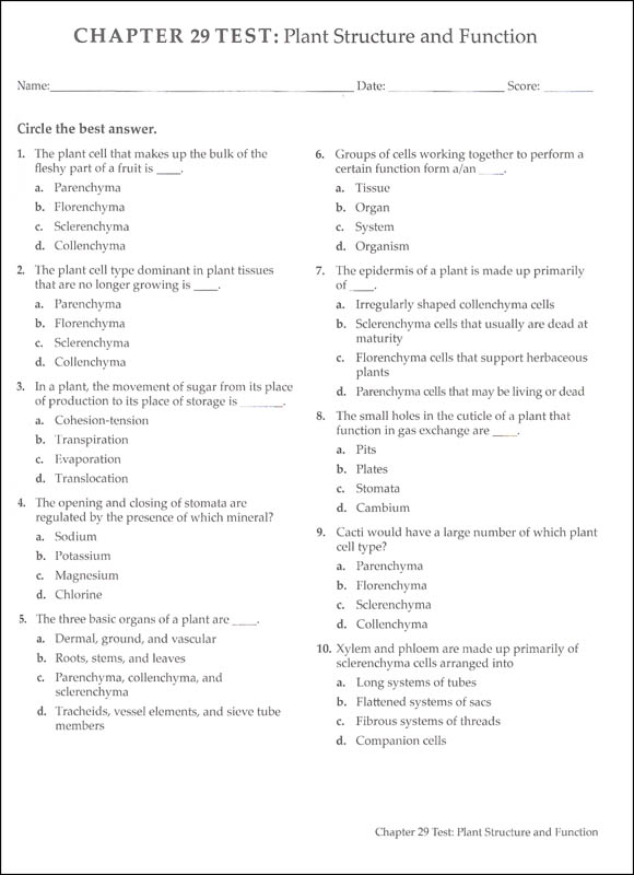 Modern Biology Student Tests Memoria Press 9781547700752