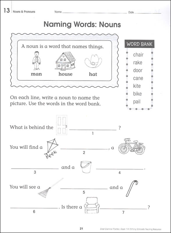 Great Grammar Practice Grade 1 | Scholastic Professional Book Divisn