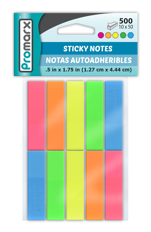 national Caroline Den aktuelle Assorted Sticky Note Tabs (500 count) | Promarx 
