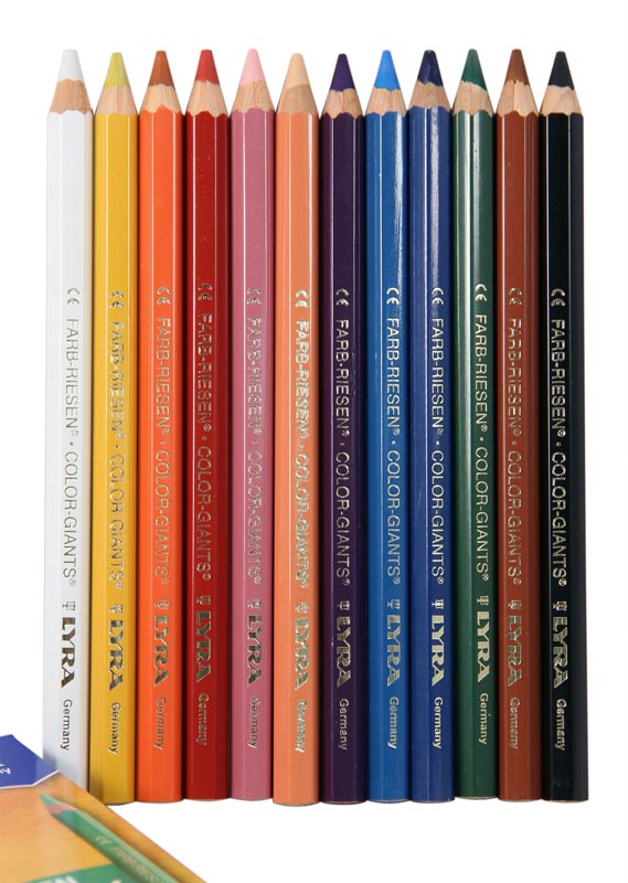 Giant Colored Pencils - 12 Colors | Lyra