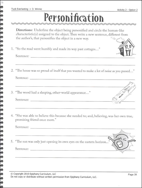 Tuck Everlasting Student Directed Literature Unit | Epiphany Curriculum