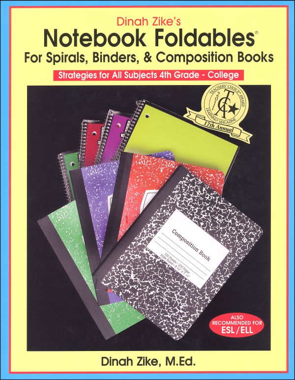 Notebook Foldables for Spirals, Binders, & Composition Books Dinah