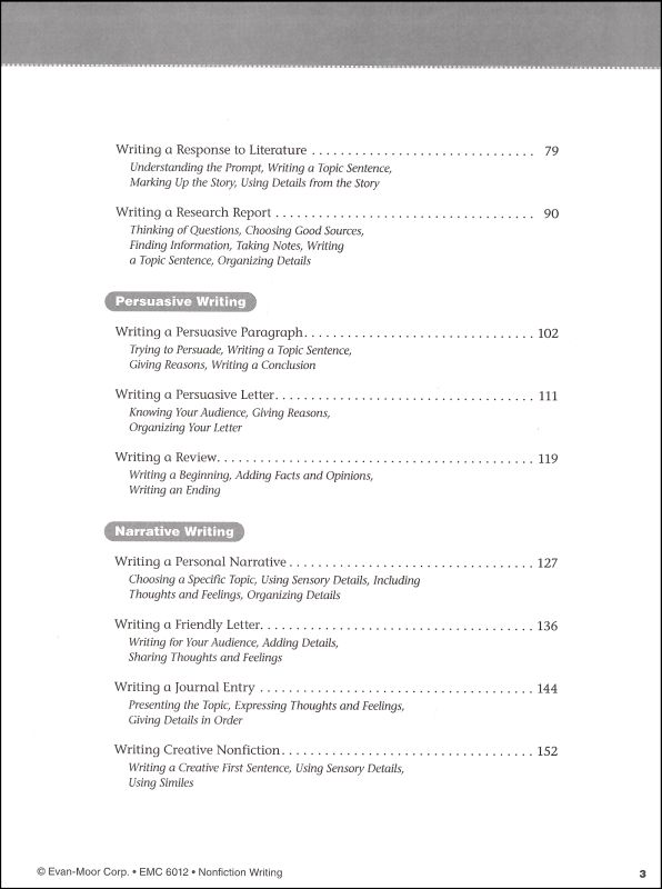 Nonfiction Writing Grade 2 | Evan-Moor | 9781609631697