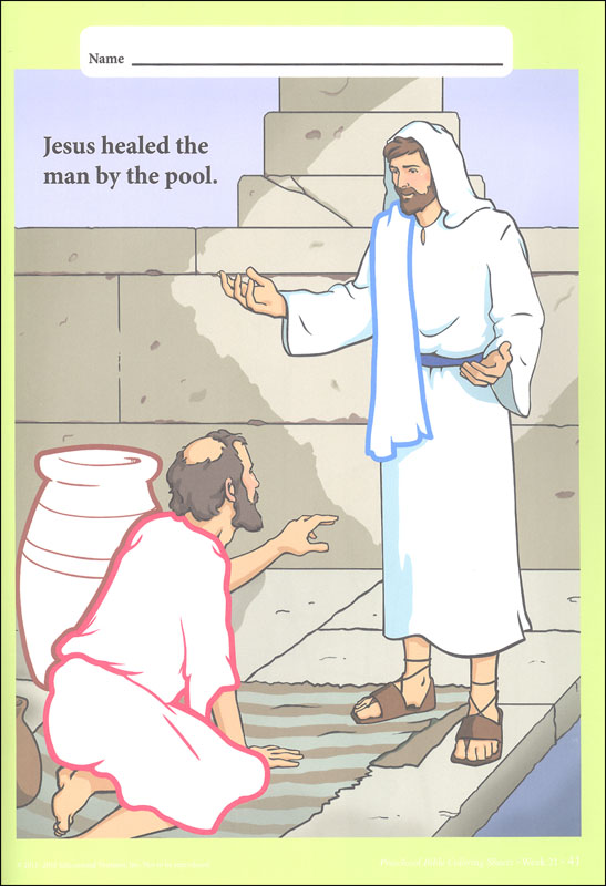 coloring pages pool of bethesda