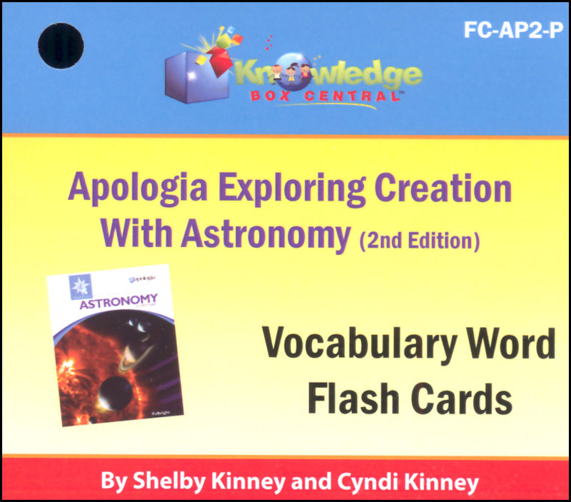 Apologia Exploring Creation with Astronomy 2nd Edition Flashcards Printed