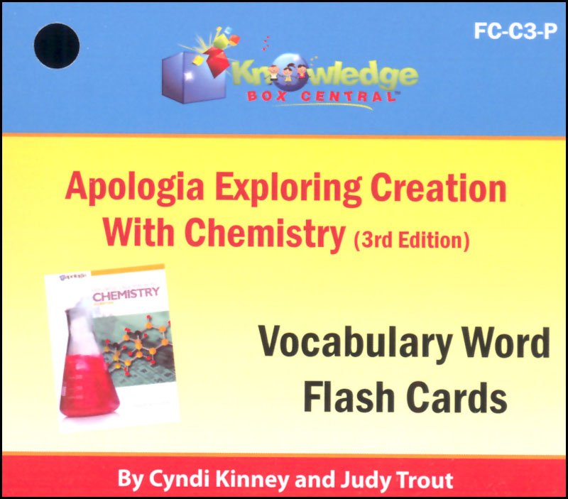 Apologia Exploring Creation With Chemistry 3rd Edition Flashcards Printed