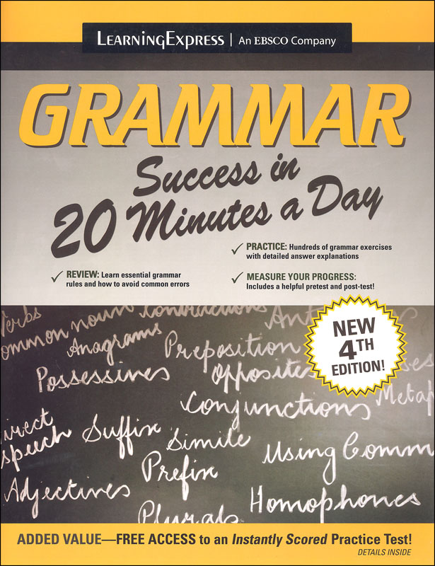 Grammar Success In 20 Minutes A Day Learningexpress 9781611030907