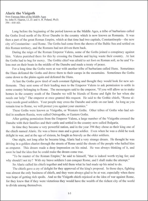 Writing Through Medieval History Lvl 2 Manuscript Brookdale House