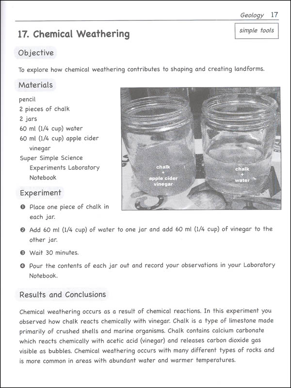21 Super Simple Geology Experiments Gravitas Publications 9781941181263