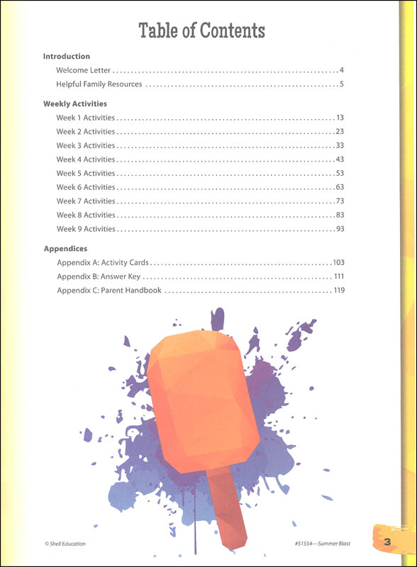 Summer Blast - Getting Ready for Fourth Grade | Shell Education