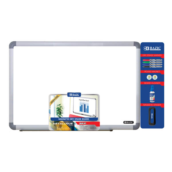 Aluminum Frame Magnetic Dry Erase Board Value Pack (24