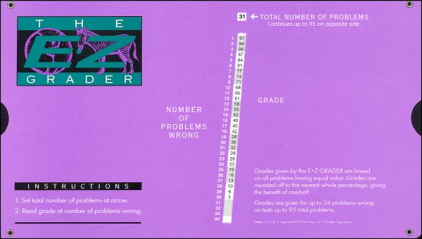 E-Z Grader - Purple