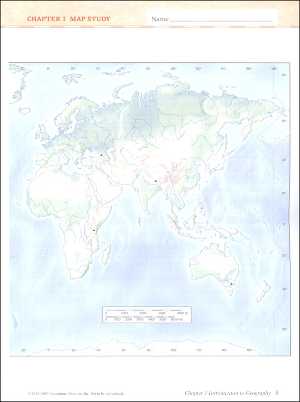 World Geography Map Studies | A Beka Book
