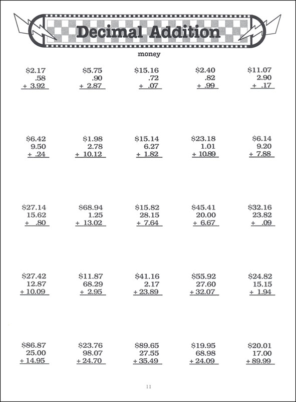 Advanced Decimals (Advanced Straight Forward Math) | Remedia ...