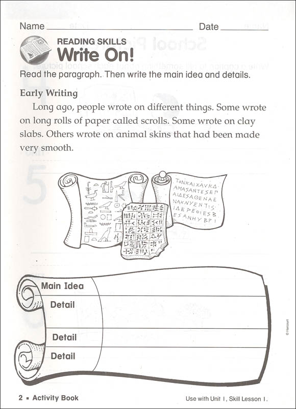 Harcourt Horizons Grade 1 About My World Homeschool Package With Parent