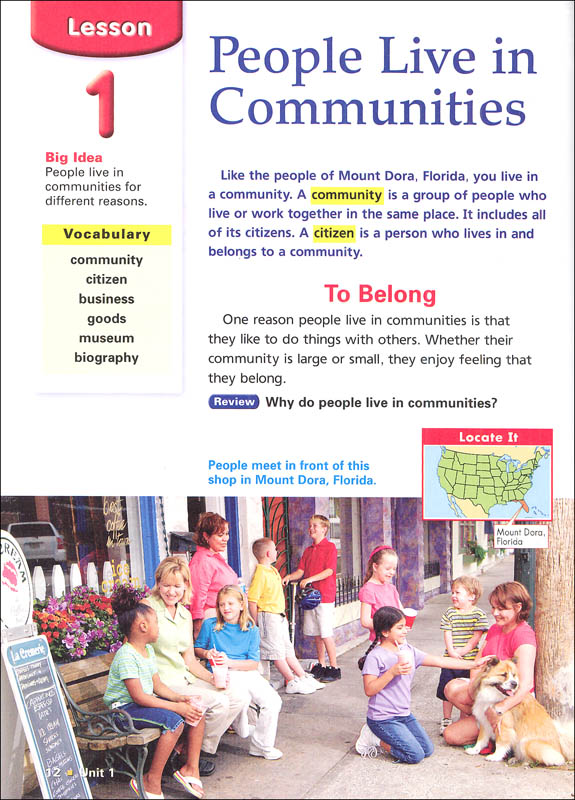 Harcourt Horizons Grade 3 People Homeschool Package With