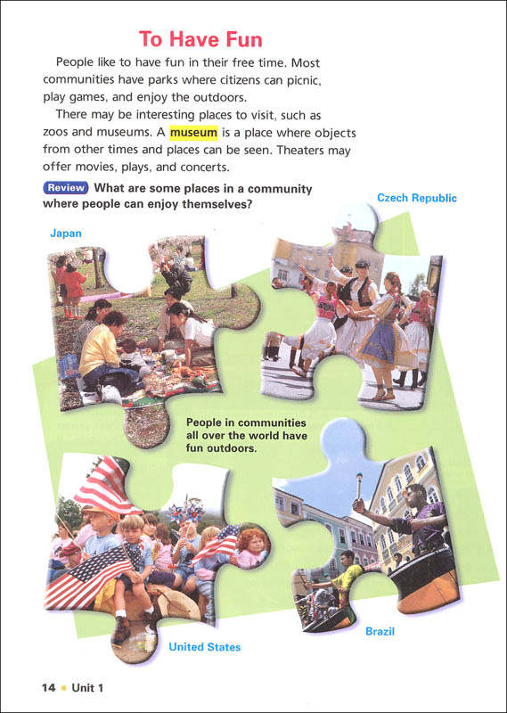 Harcourt Horizons Grade 3 People Homeschool Package With