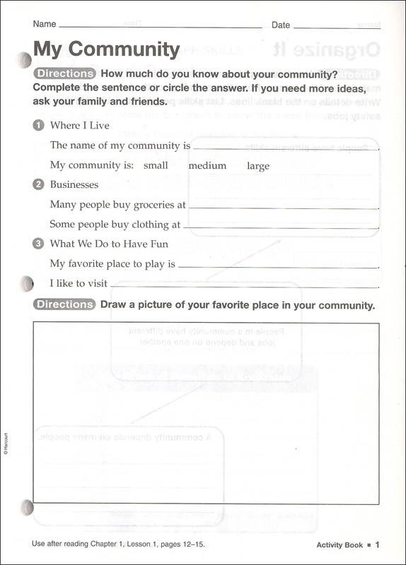 Harcourt Horizons Grade 3 People Homeschool Package With