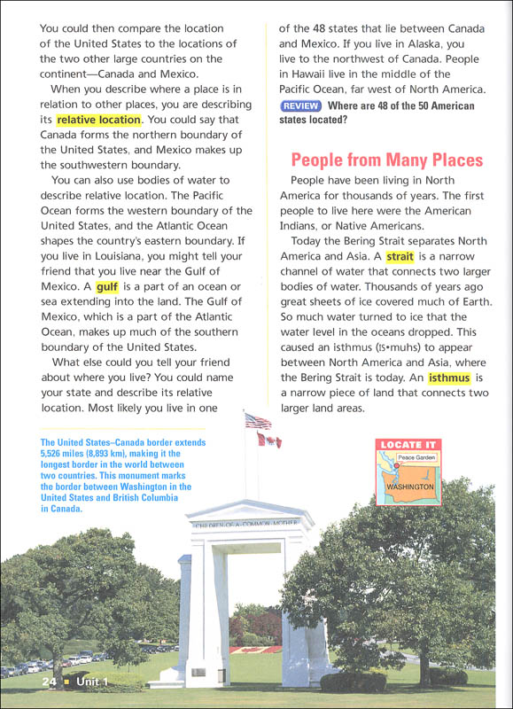 Harcourt Horizons Grade 4 States & Regions Homeschool Package With