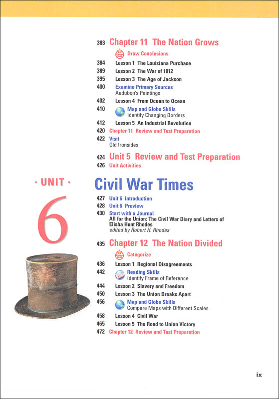 Harcourt Horizons Grade 5 US History Homeschool Package With Parent
