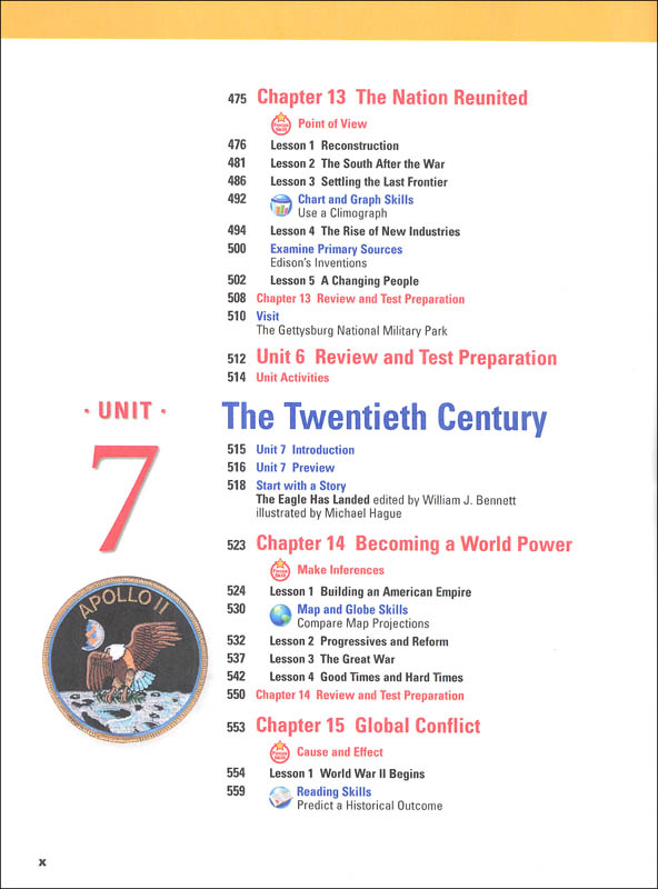 Harcourt Horizons Grade 5 US History Homeschool Package With Parent