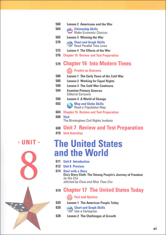 Harcourt Horizons Grade 5 US History Homeschool Package With Parent