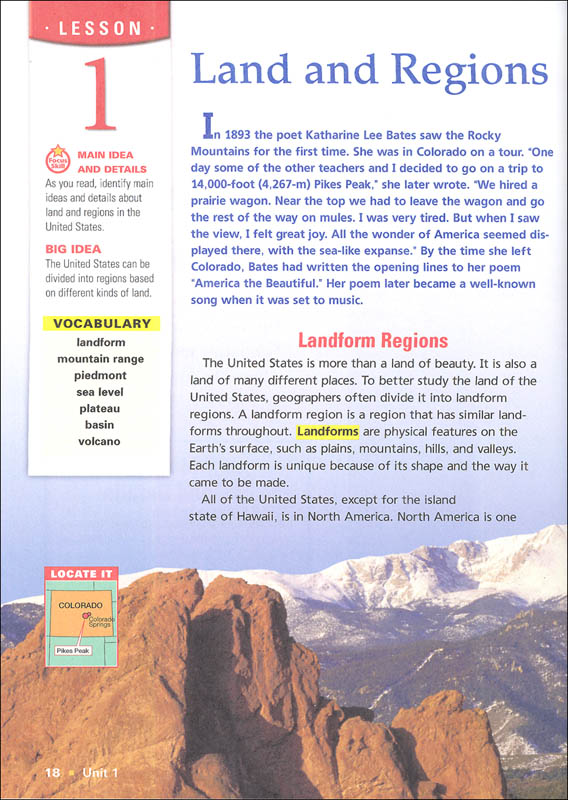 Harcourt Horizons Grade 5 US History Homeschool Package With Parent