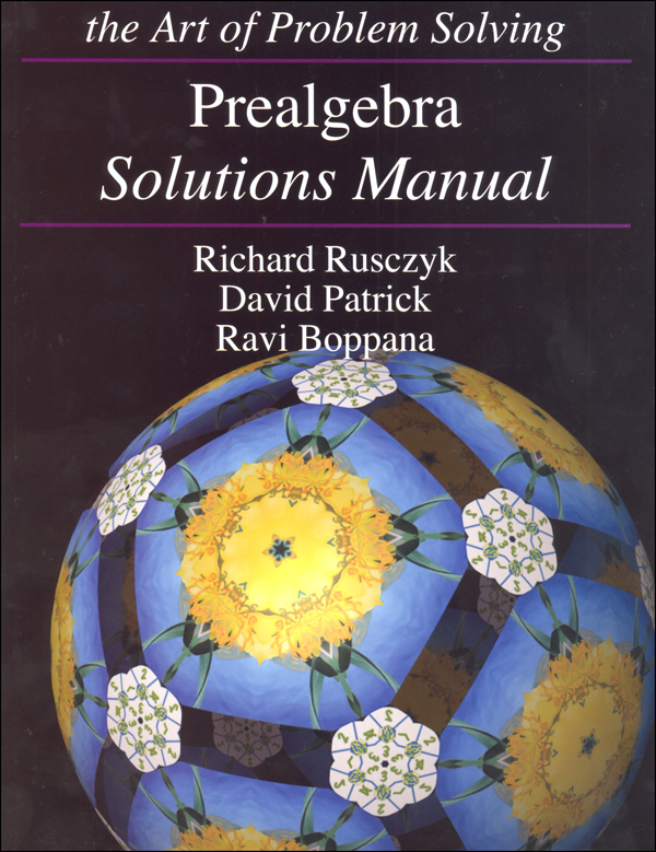 Art of Problem Solving Prealgebra Solutions Manual
