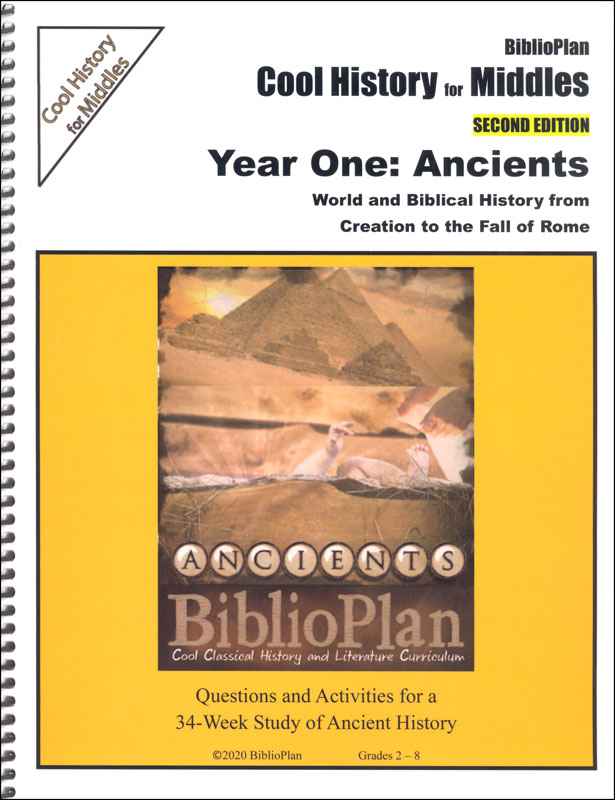 BiblioPlan Ancient Cool History for Middles, 2nd Edition