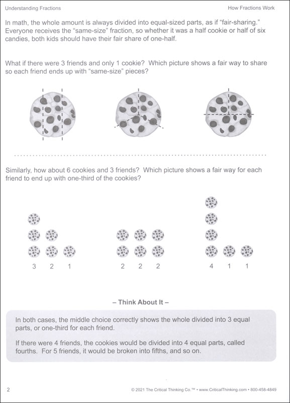 critical thinking questions for fractions