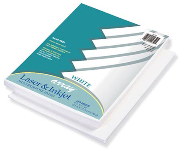 Laser & Inkjet Paper 8 1/2" x 11" 150 Sheets (White)