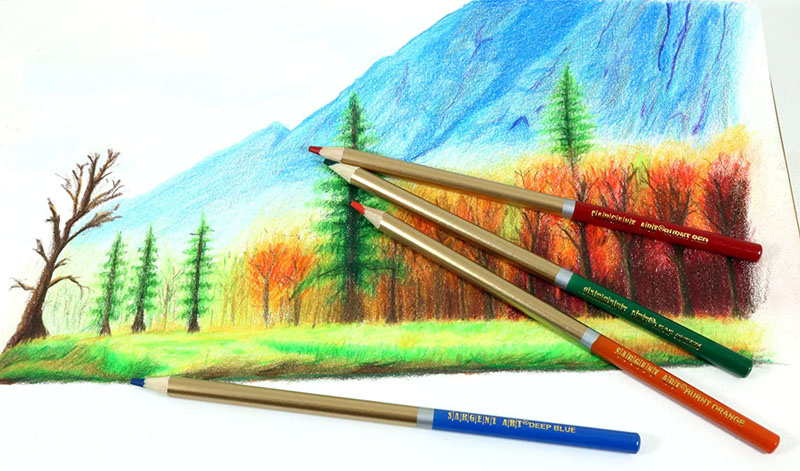 Sargent Supreme Artist Colored Pencil Set with Tin Storage Case (72