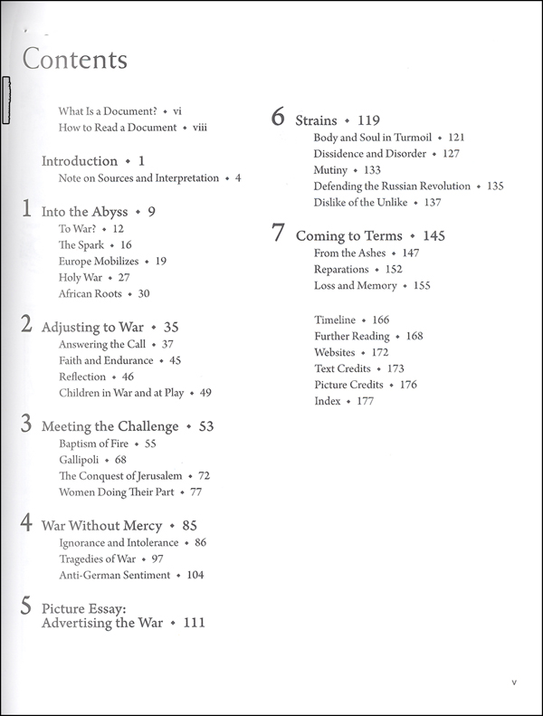 World War I (Pages From History) Oxford University Press 9780199731527