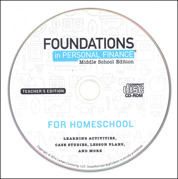 Foundations in Personal Finance for Middle School Homeschool Kit The