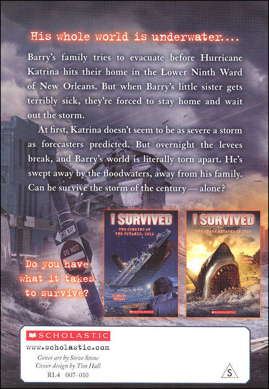 I Survived Hurricane Katrina 2005 Scholastic Paperback 9780545206969