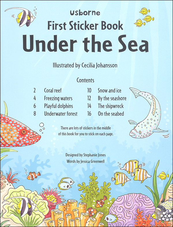 First Sticker Book Under the Sea EDC / Usborne 9780794536893