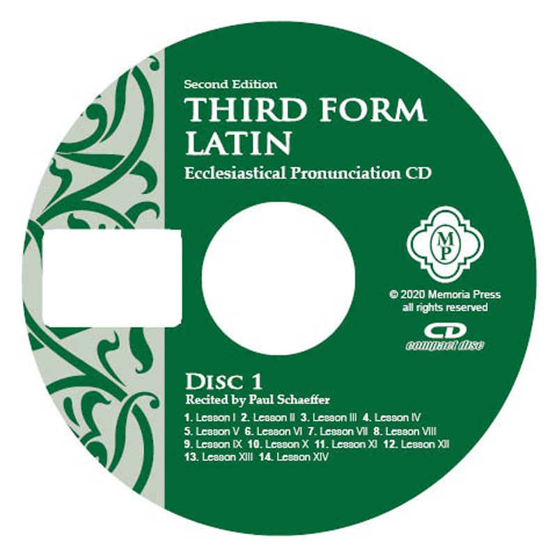 Third Form Latin Eccl Pronunciaction CD 2ED