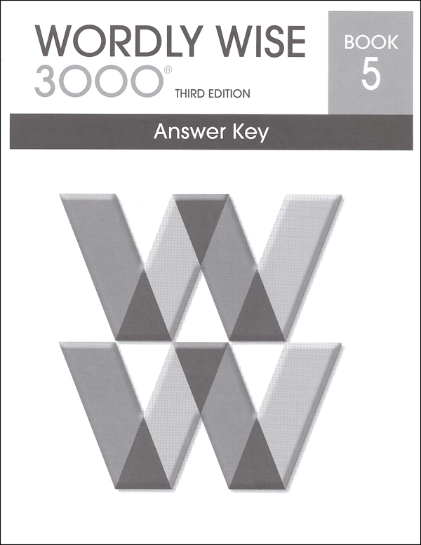 Wordly Wise 3000 3rd Edition Key Book 5