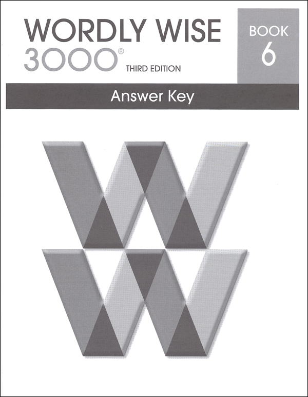 Wordly Wise 3000 3rd Edition Key Book 6