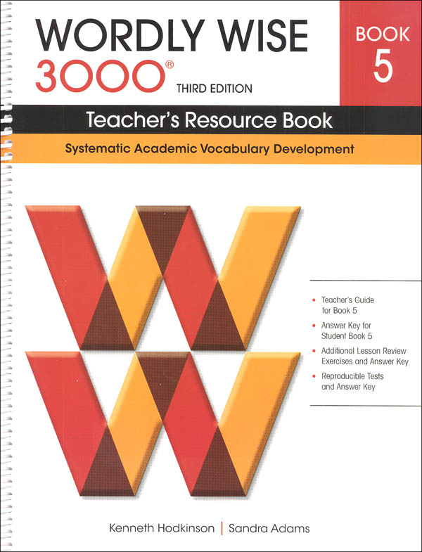Wordly Wise 3000 3rd Edition Teacher's Resource Book 5