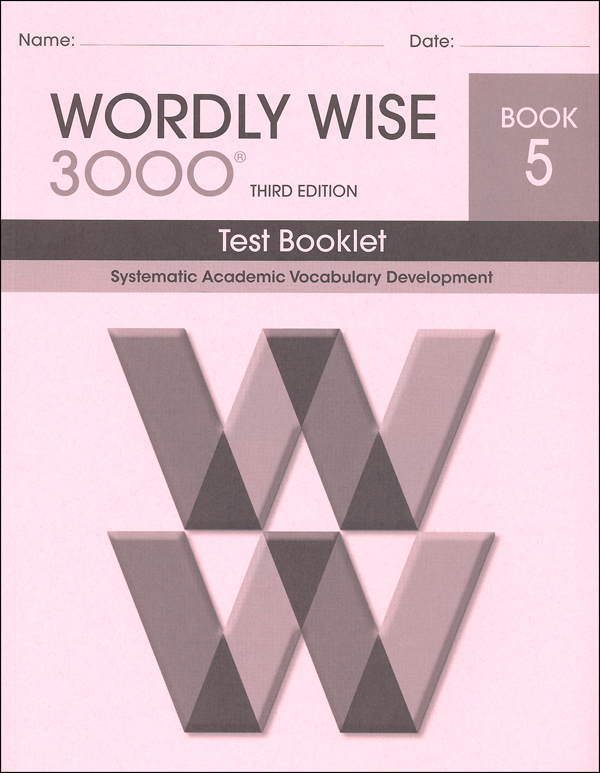 Wordly Wise 3000 3rd Edition Test Book 5