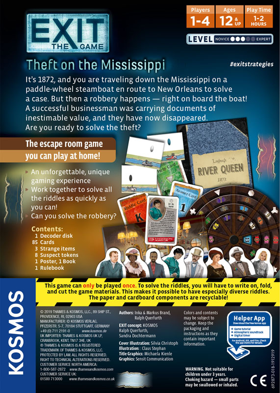 Theft on the Mississippi (Exit the Game) Thames and Kosmos