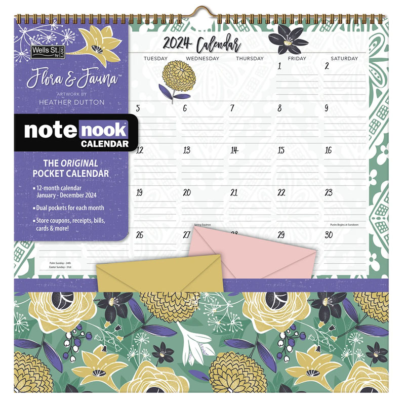 Flora & Fauna Note Nook 2024 Calendar | LANG