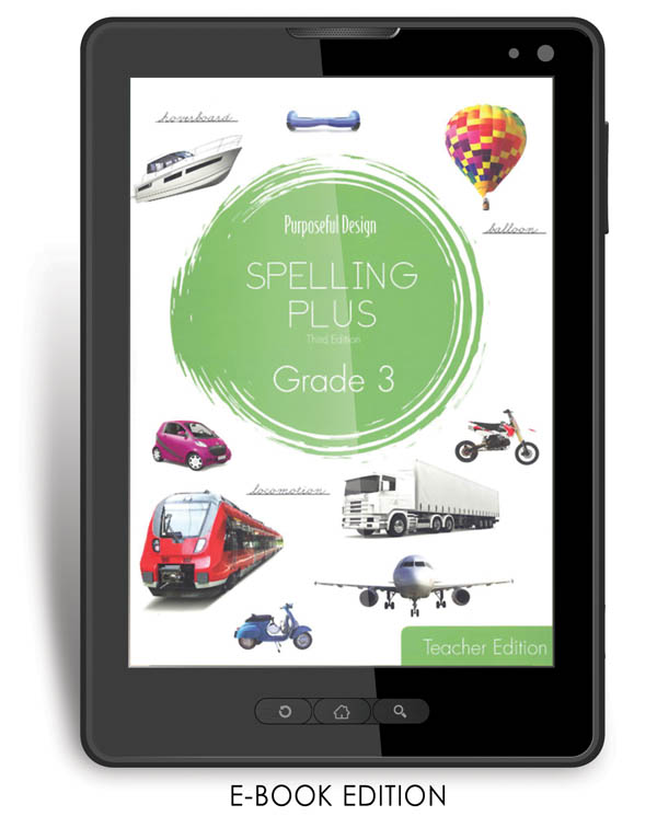 Purposeful Design Spelling Plus - Grade 3 Teacher Edition E-Book 1-year subscription